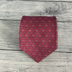 Vineyard Vines Custom Republic Eagles Pink 100% Silk Tie
